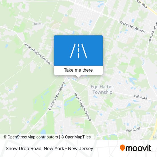 Mapa de Snow Drop Road