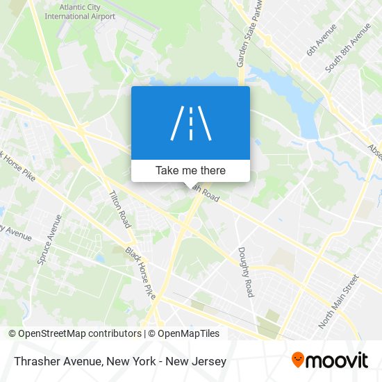 Thrasher Avenue map