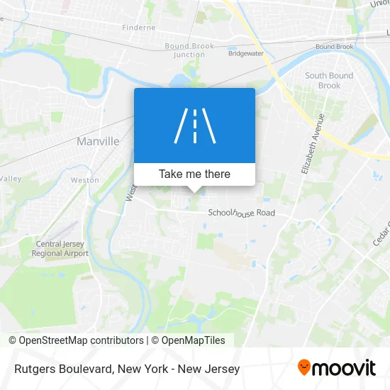 Rutgers Boulevard map