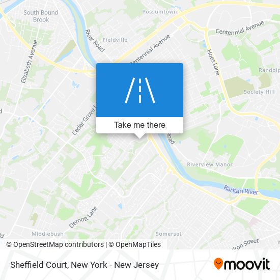 Mapa de Sheffield Court