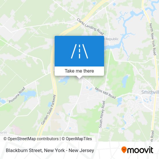 Mapa de Blackburn Street