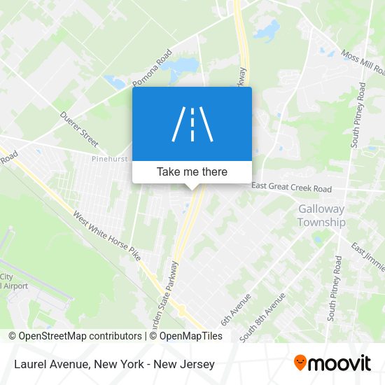 Mapa de Laurel Avenue