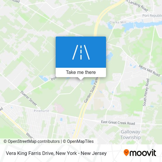 Mapa de Vera King Farris Drive