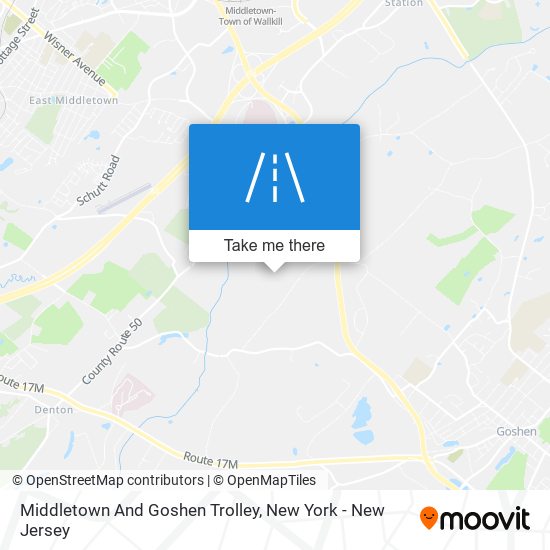 Mapa de Middletown And Goshen Trolley