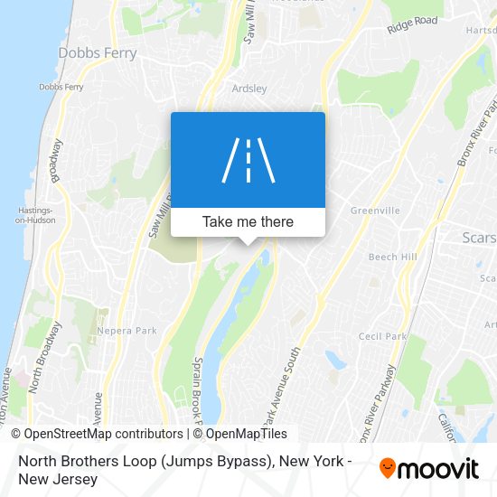 Mapa de North Brothers Loop (Jumps Bypass)