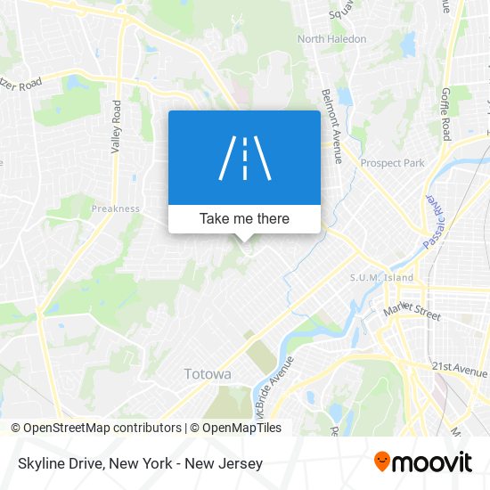 Mapa de Skyline Drive