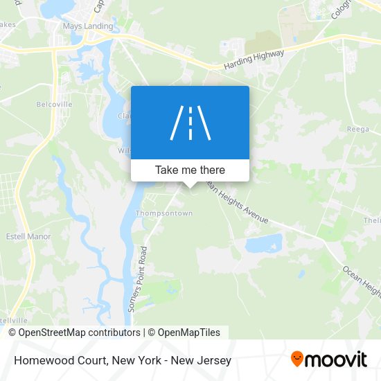 Mapa de Homewood Court