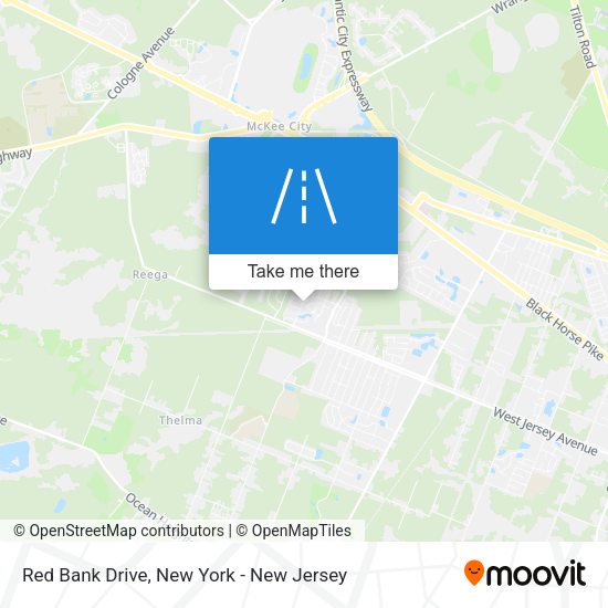 Red Bank Drive map