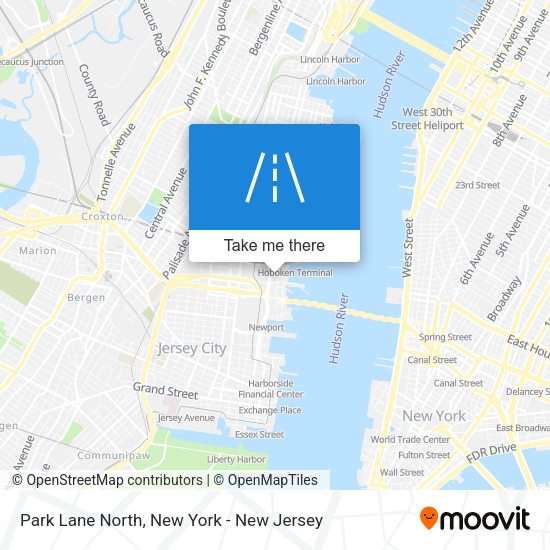 Mapa de Park Lane North