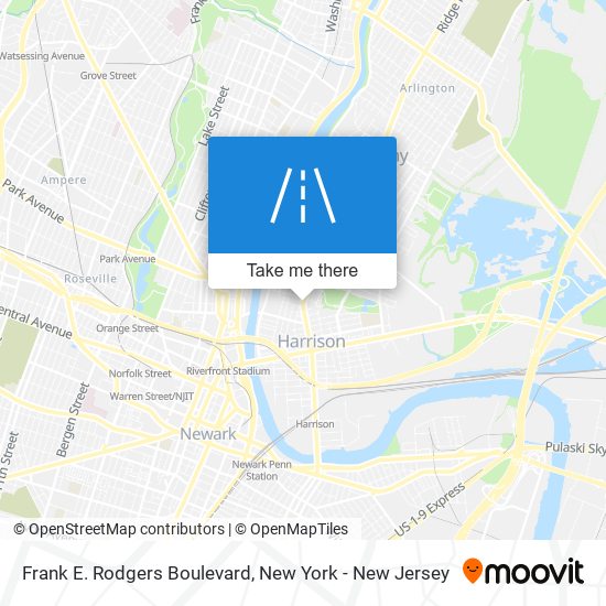 Mapa de Frank E. Rodgers Boulevard