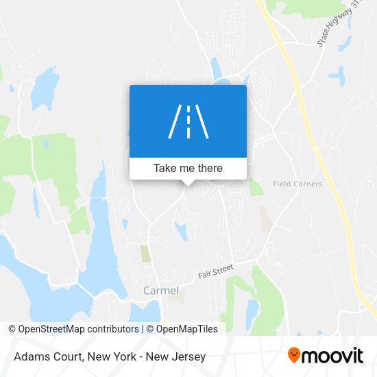 Mapa de Adams Court