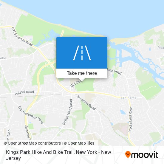 Mapa de Kings Park Hike And Bike Trail