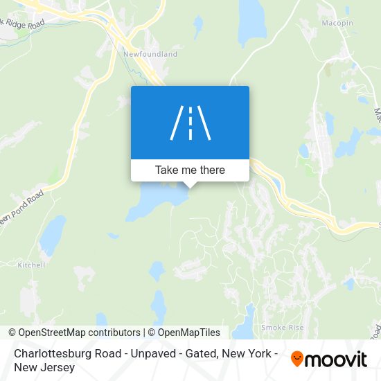 Charlottesburg Road - Unpaved - Gated map