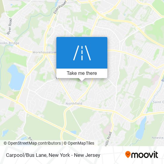 Mapa de Carpool/Bus Lane
