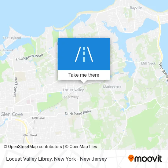 Locust Valley Libray map
