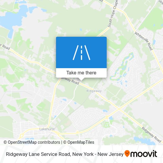 Ridgeway Lane Service Road map
