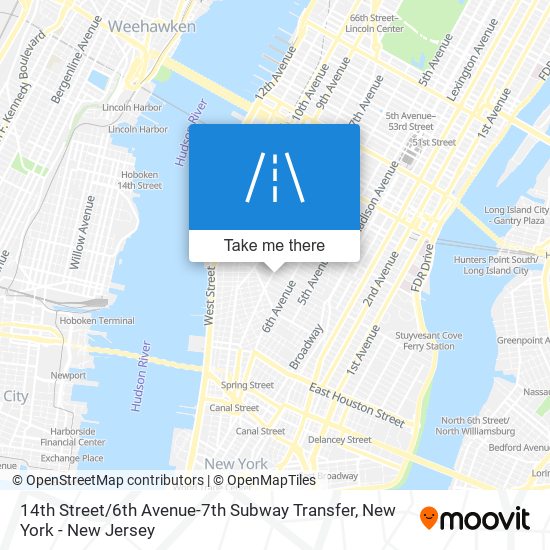 Mapa de 14th Street / 6th Avenue-7th Subway Transfer