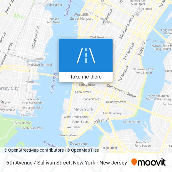6th Avenue / Sullivan Street map