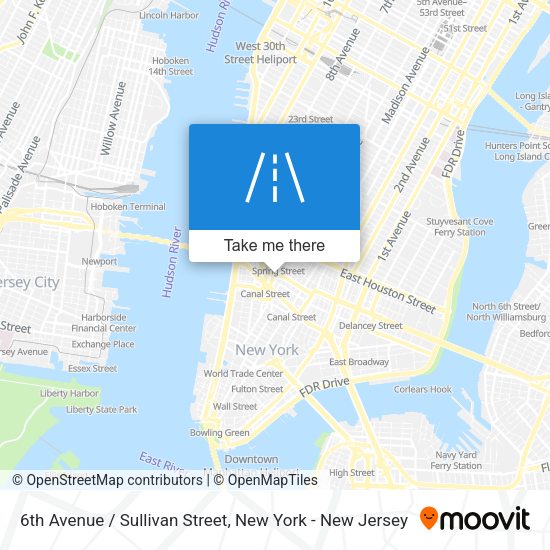 6th Avenue / Sullivan Street map