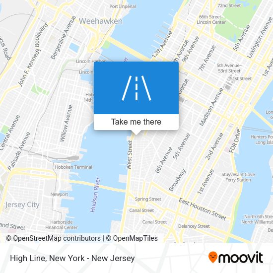 High Line map