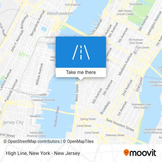 High Line map