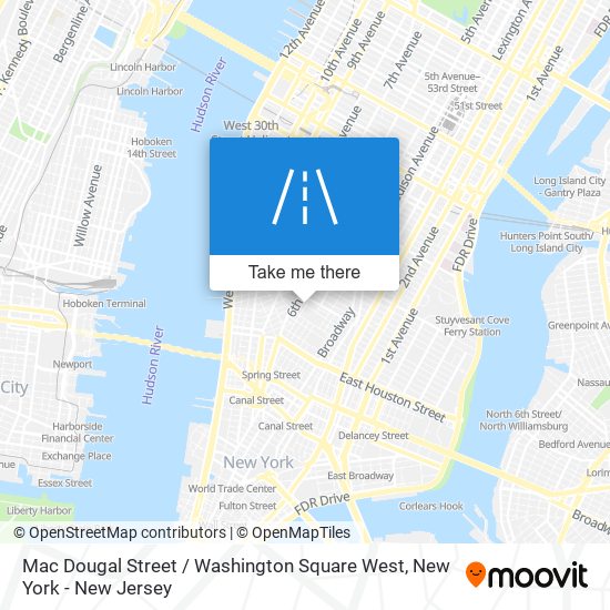 Mac Dougal Street / Washington Square West map