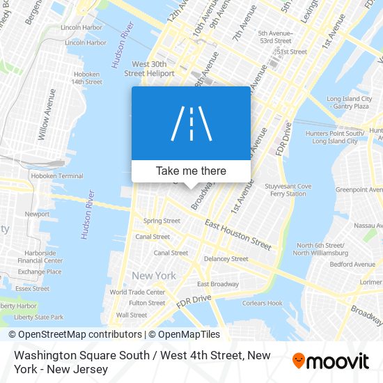 Mapa de Washington Square South / West 4th Street