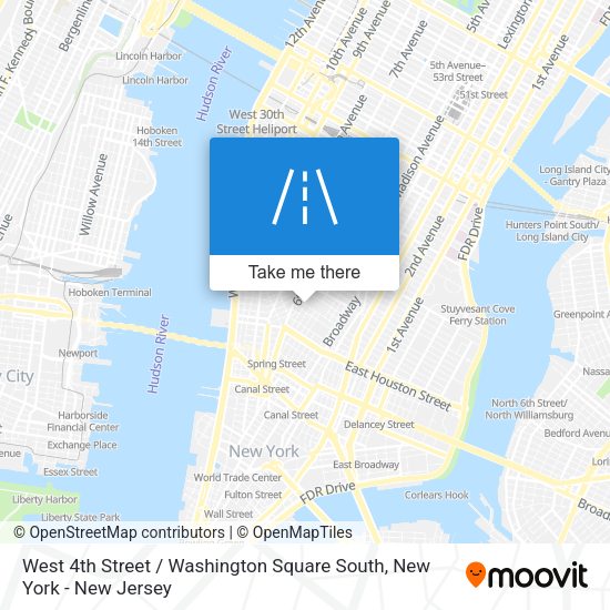West 4th Street / Washington Square South map