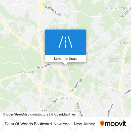 Point Of Woods Boulevard map