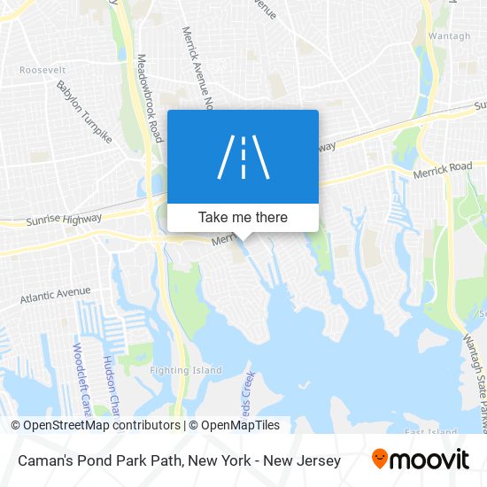 Caman's Pond Park Path map