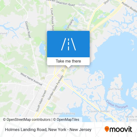 Holmes Landing Road map