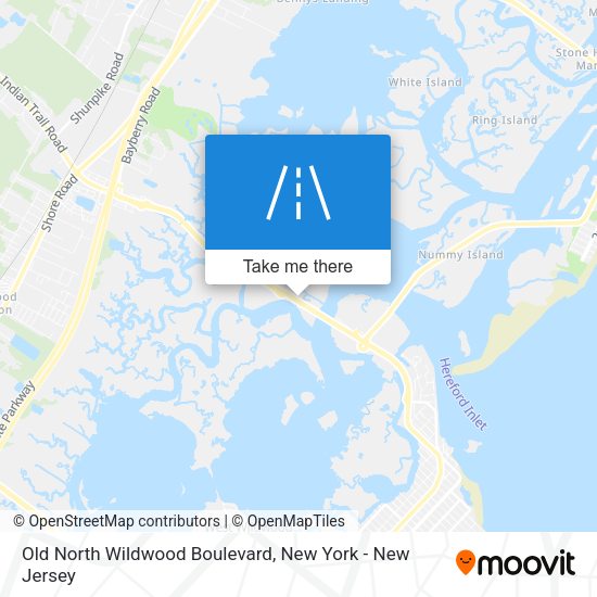 Old North Wildwood Boulevard map