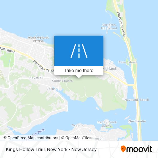 Mapa de Kings Hollow Trail