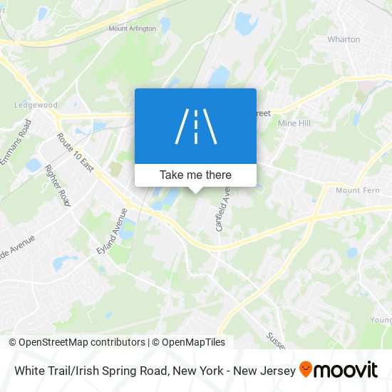 White Trail/Irish Spring Road map