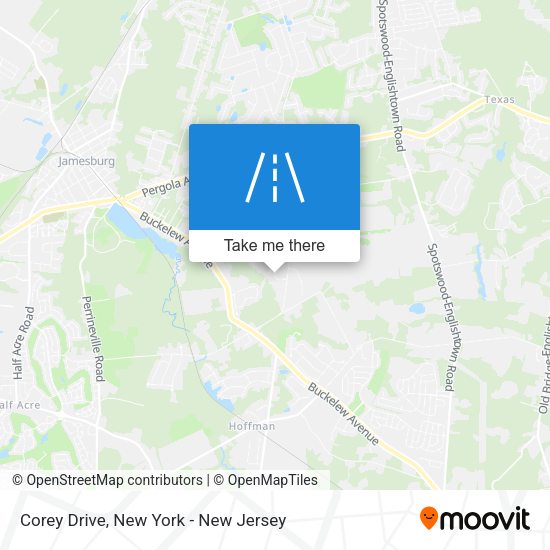 Corey Drive map