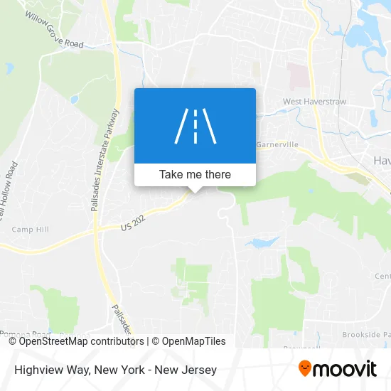 Highview Way map