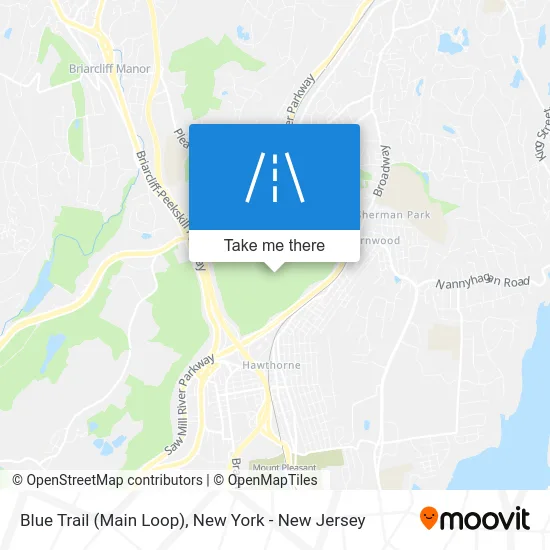 Blue Trail (Main Loop) map