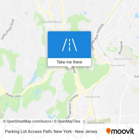 Parking Lot Access Path map