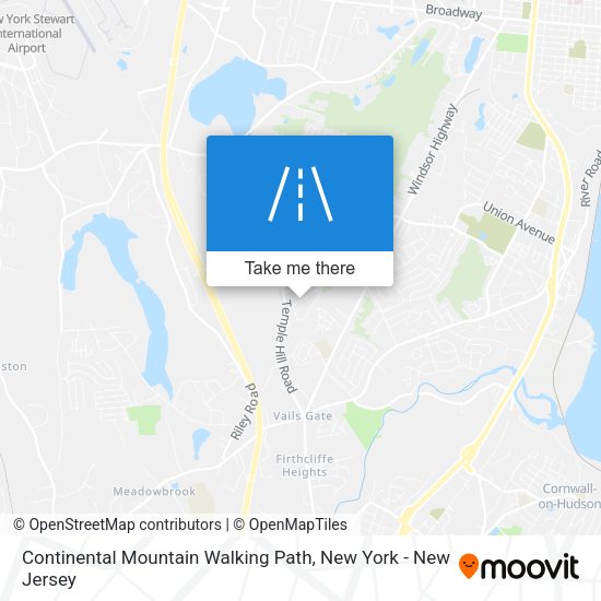 Mapa de Continental Mountain Walking Path