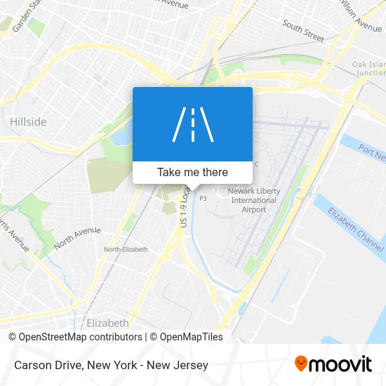 Carson Drive map