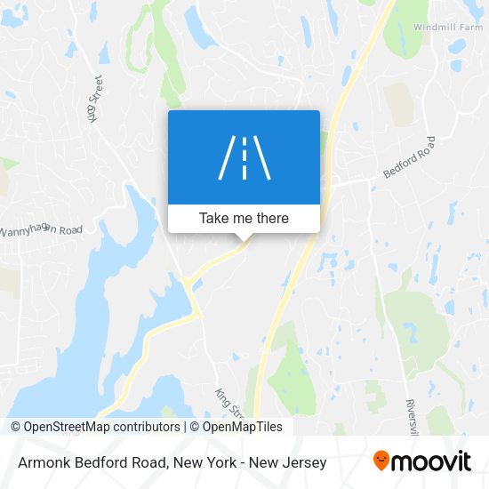 Armonk Bedford Road map