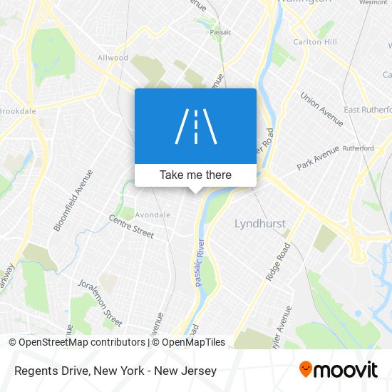 Regents Drive map