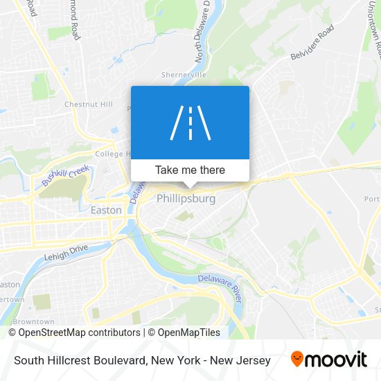 Mapa de South Hillcrest Boulevard