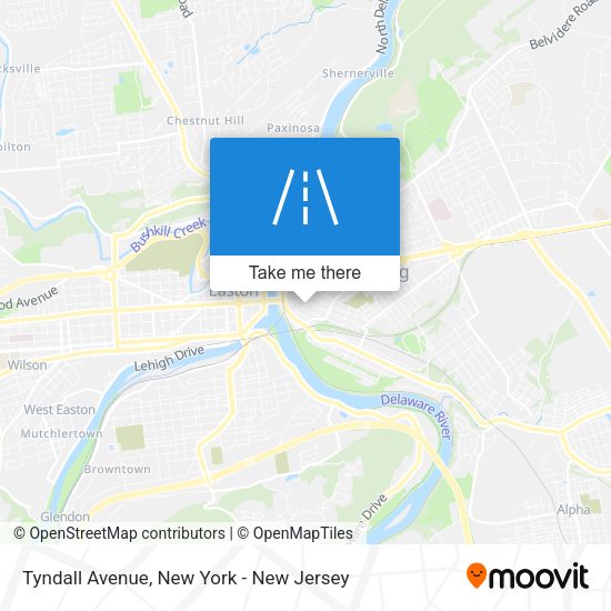 Mapa de Tyndall Avenue