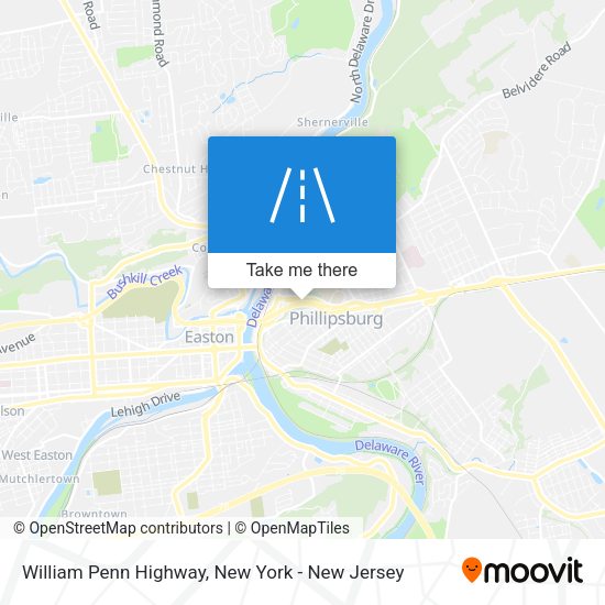 Mapa de William Penn Highway