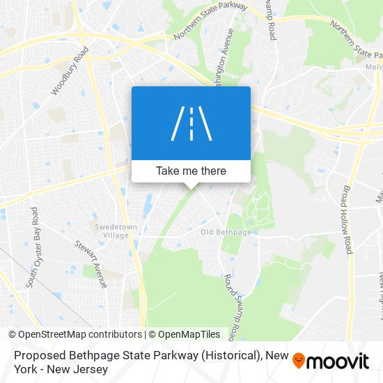 Proposed Bethpage State Parkway (Historical) map
