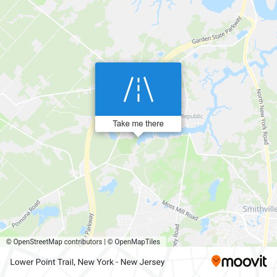 Mapa de Lower Point Trail