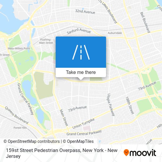 Mapa de 159st Street Pedestrian Overpass