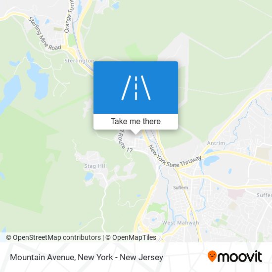 Mountain Avenue map