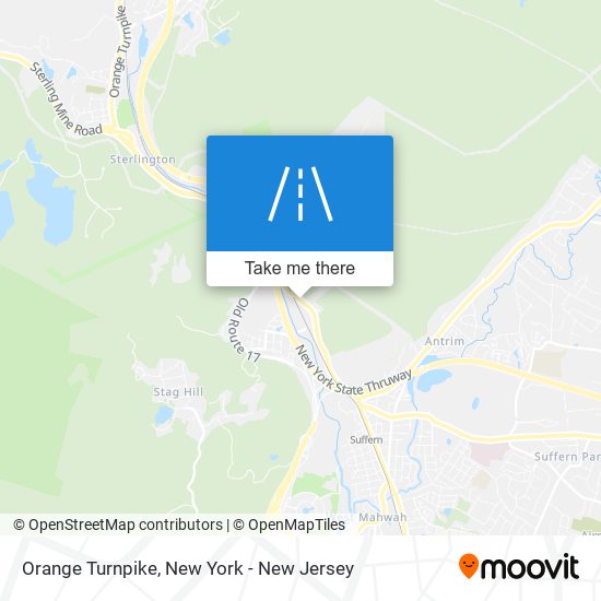 Orange Turnpike map